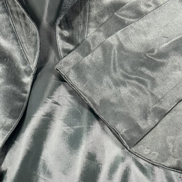 Dorothy Schoelen Blazer Womens Small Made USA Platinum Green Rayon Jacket - Picture 7 of 8